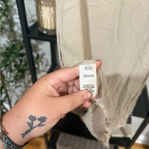 Soft Surroundings Cream Mini Dress size petite medium - Picture 10 of 10